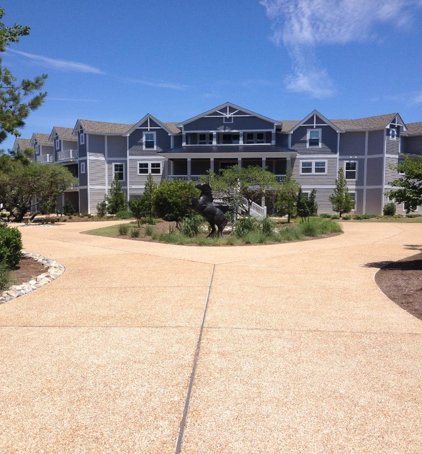Exposed Cement Driveway