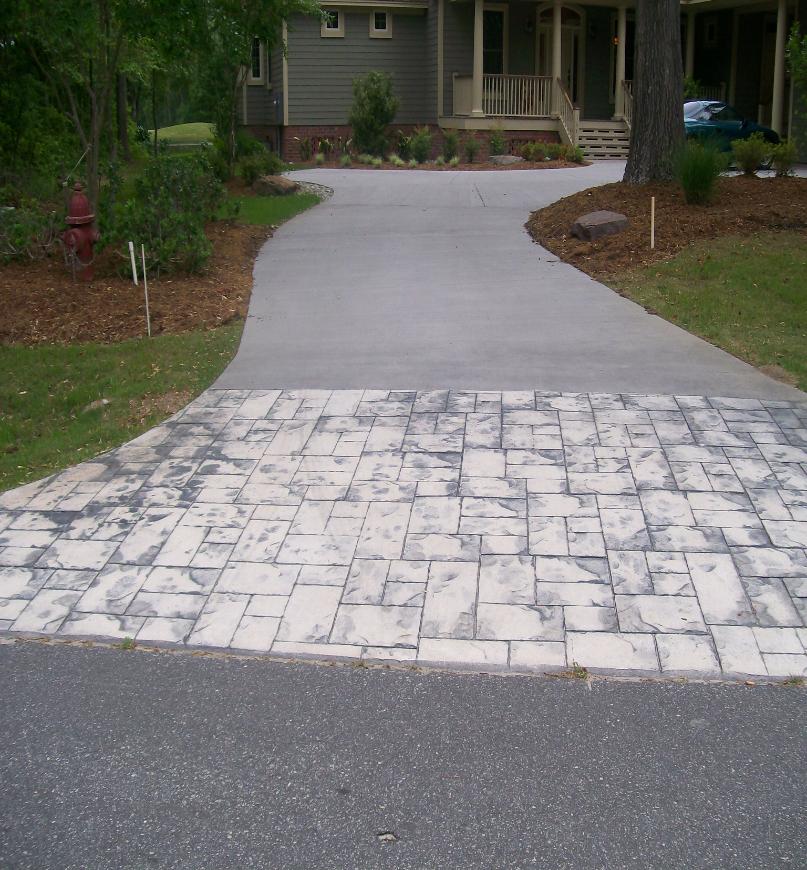 Decorative Concrete Driveway