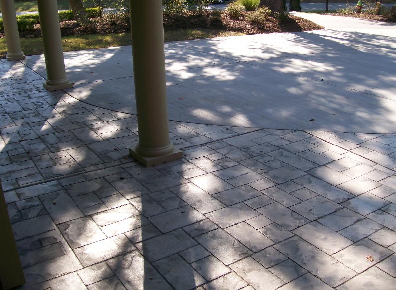 stamped concrete patio