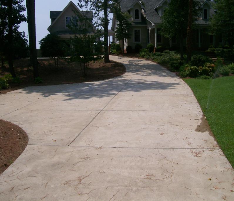 concrete parking pad