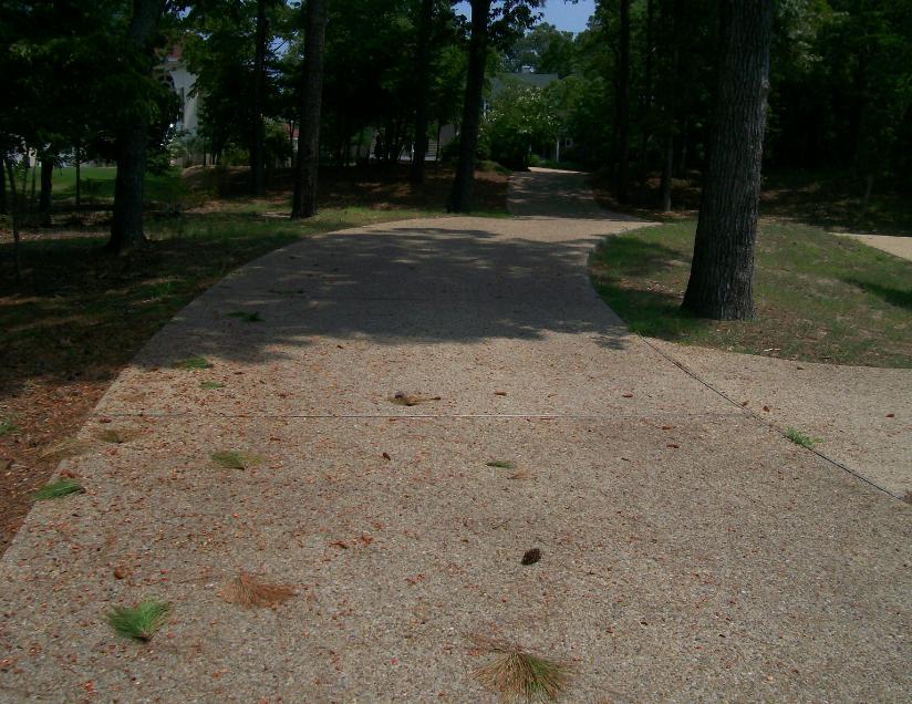 concrete driveway