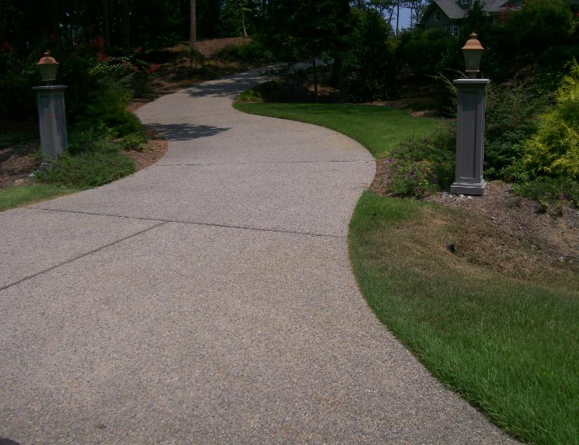 concrete driveway